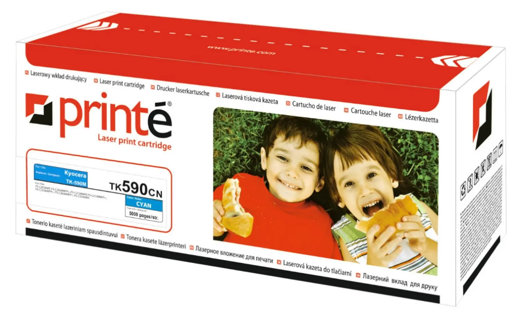 Toner Printe TK590CN (zamiennik TK-590C) Błękitny