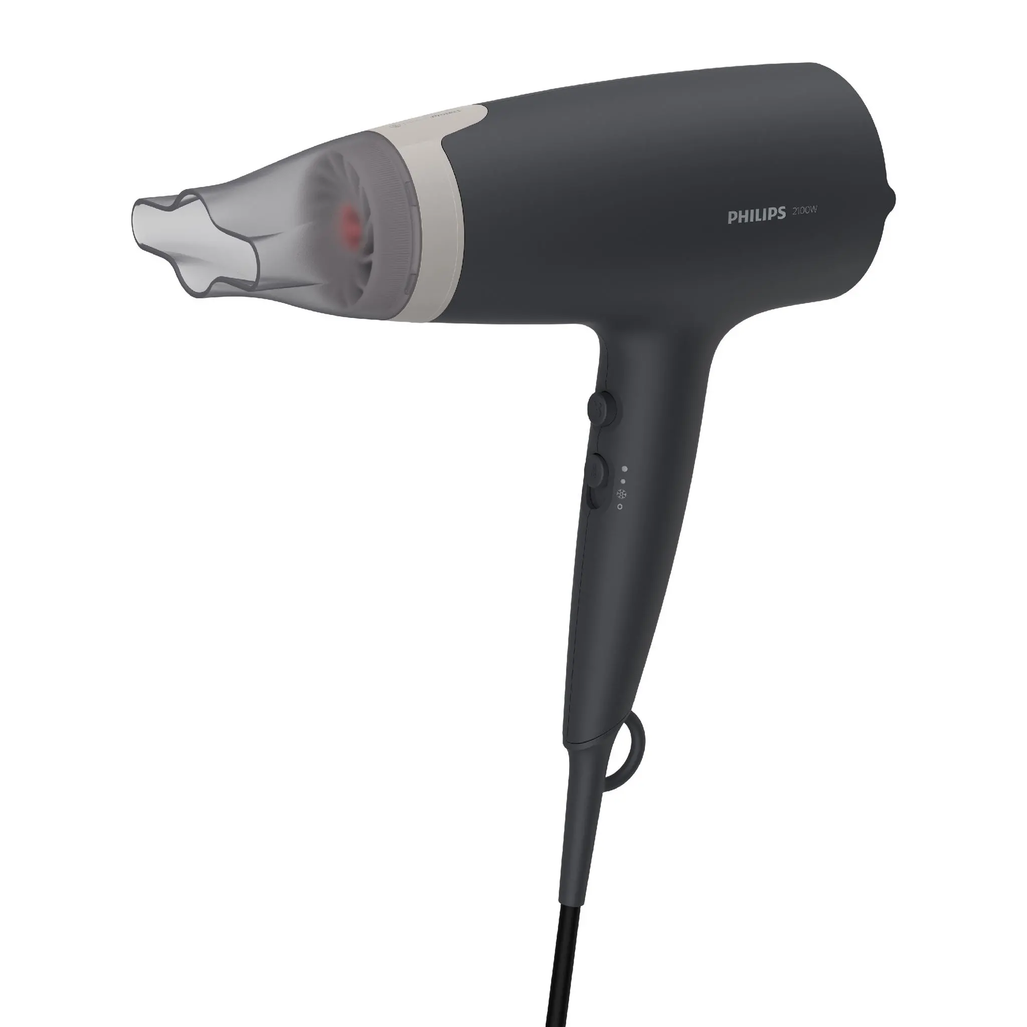 Suszarka do włosów Philips Seria 3000 ThermoProtect BHD351/10 Jonizacja Zimny nawiew 2100W 2 prędkości 3 temperatury
