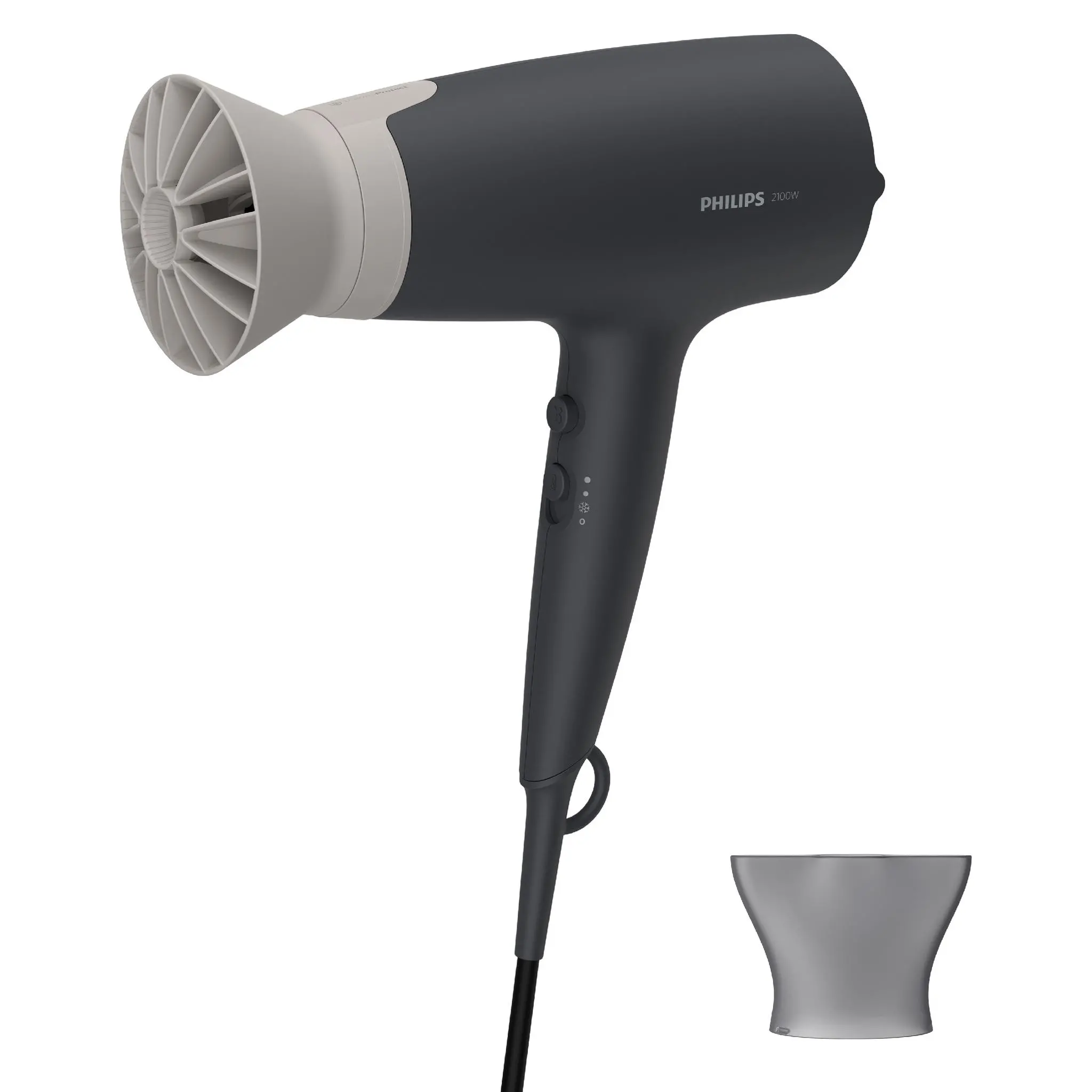 Suszarka do włosów Philips Seria 3000 ThermoProtect BHD351/10 Jonizacja Zimny nawiew 2100W 2 prędkości 3 temperatury