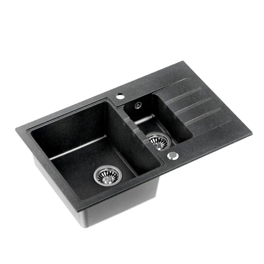 Zlewozmywak Quadron HCQP57850CZK Peter 156 Granitowy Czarny