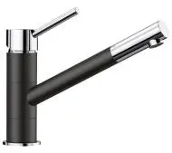 Blanco Kano 526175 Chrom-Czarny Wygląd silgranitu