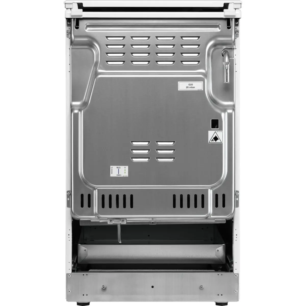 Kuchnia gazowo-elektryczna Electrolux 600 LKK564200X Piekarnik parowy Termoobieg