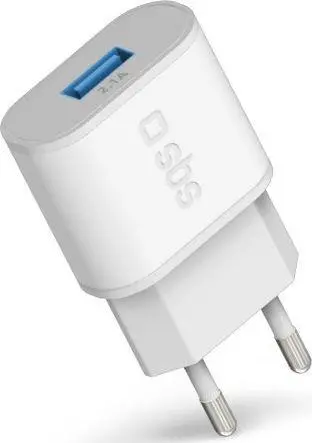Ładowarka sieciowa SBS USB 2.1A Biały