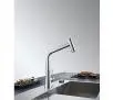 Bateria Franke Icon Pull-Out Spray Chrom Mosiądz