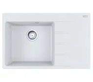 Franke Centro CNG 611-78 TL Komora z lewej strony Granitowy Biały polarny