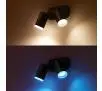 Oświetlenie punktowe Philips Hue White and Colour Ambiance Fugato Double Czarny