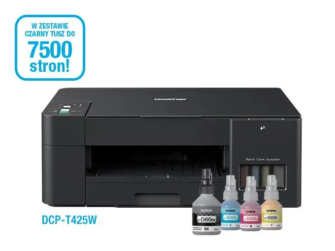 Urządzenie wielofunkcyjne Brother DCP-T425W WiFi Czarny