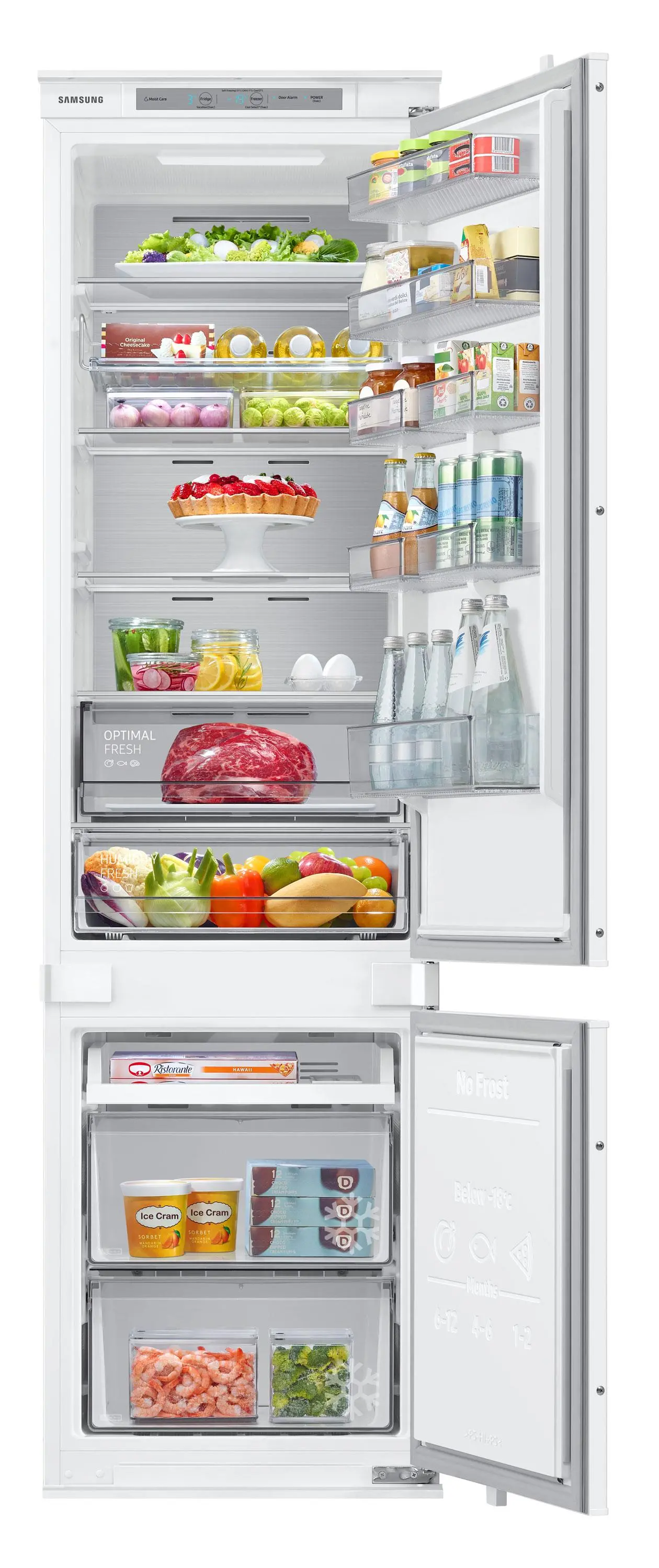Lodówka Samsung BRB30705EWW Pełny No Frost 193,5cm Szuflada z kontrolą wilgotności