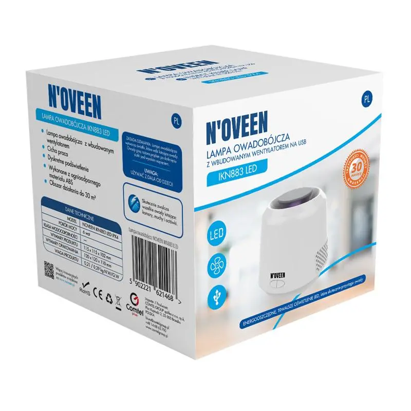 Lampa owadobójcza N'oveen IKN883 LED 30m2