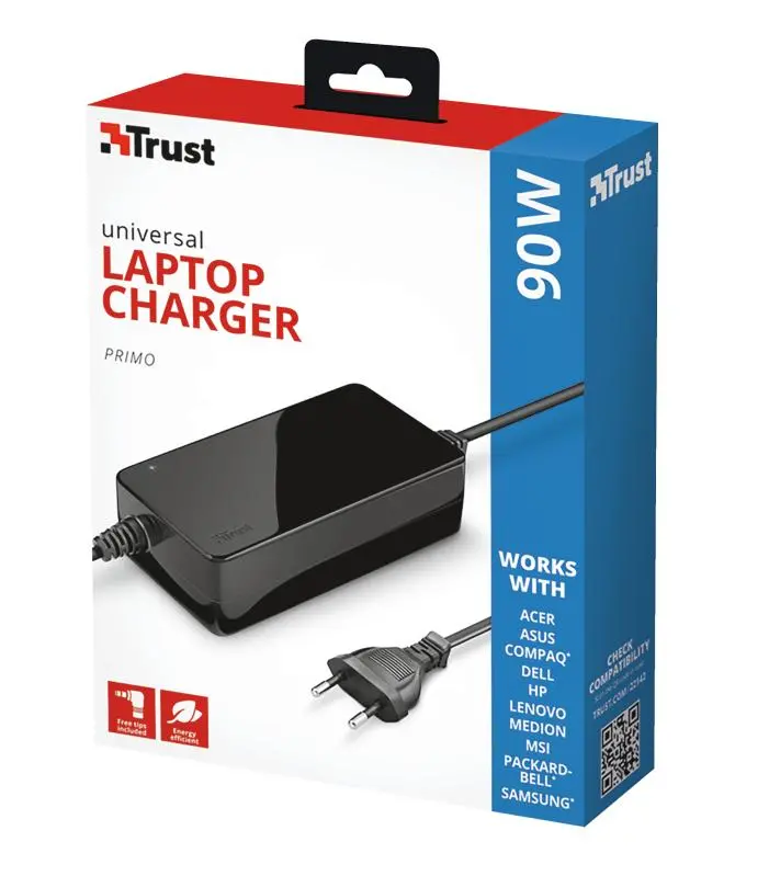 Zasilacz do laptopa Trust Primo 90W
