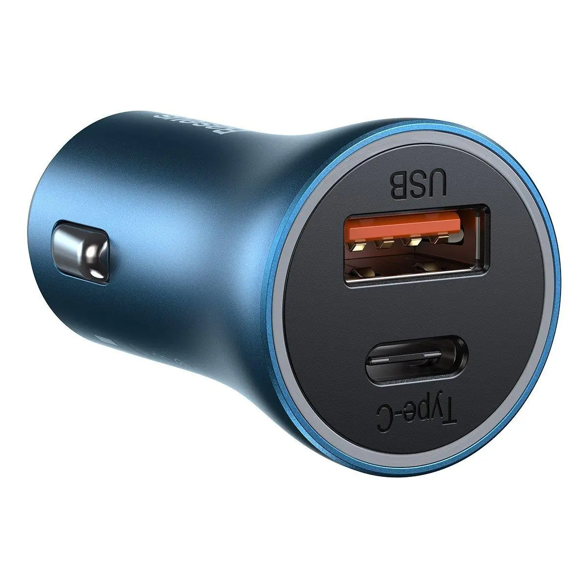 Ładowarka samochodowa Baseus Golden Contactor Pro USB USB-C QC4,0+ PD SCP 40W Niebieski