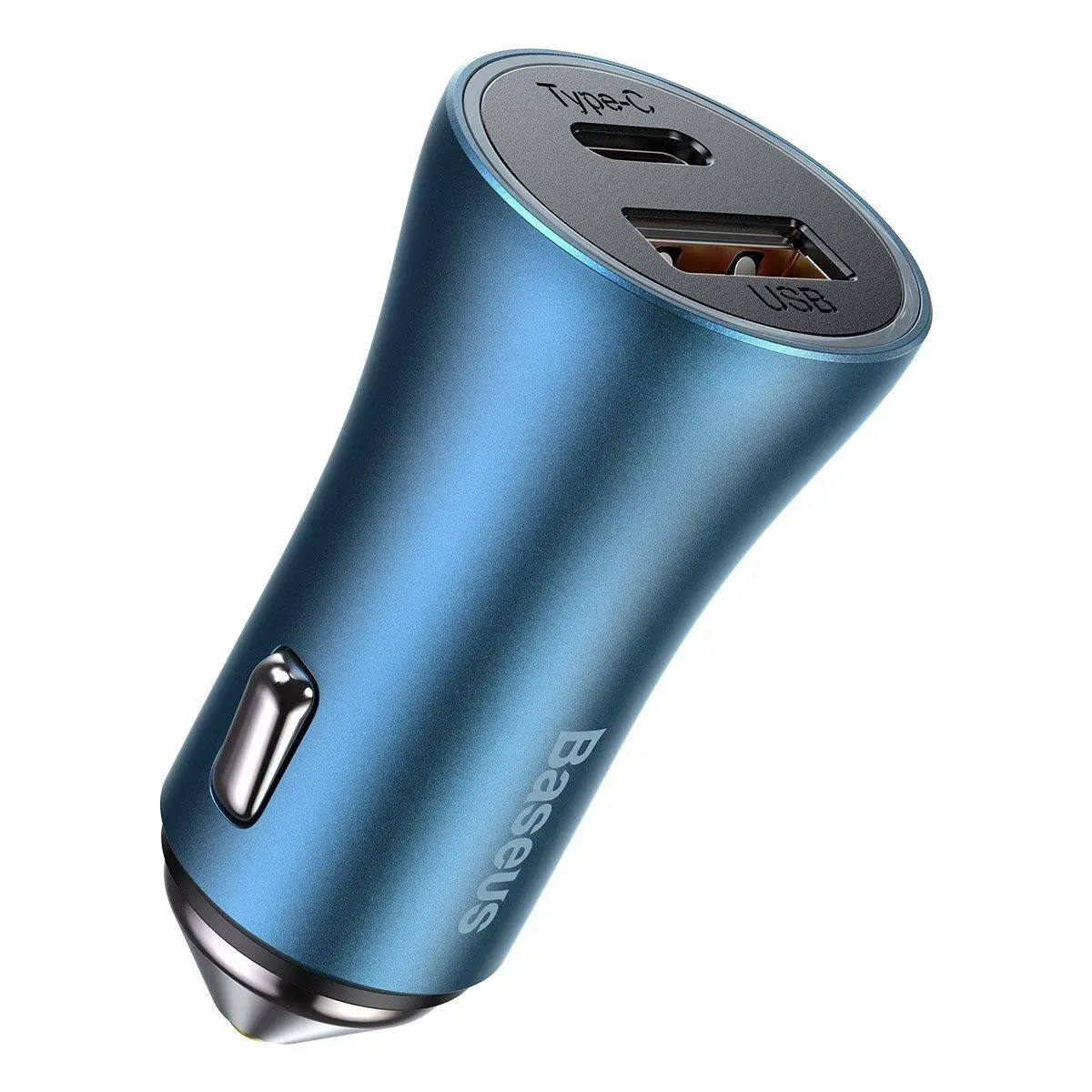 Ładowarka samochodowa Baseus Golden Contactor Pro USB USB-C QC4,0+ PD SCP 40W Niebieski