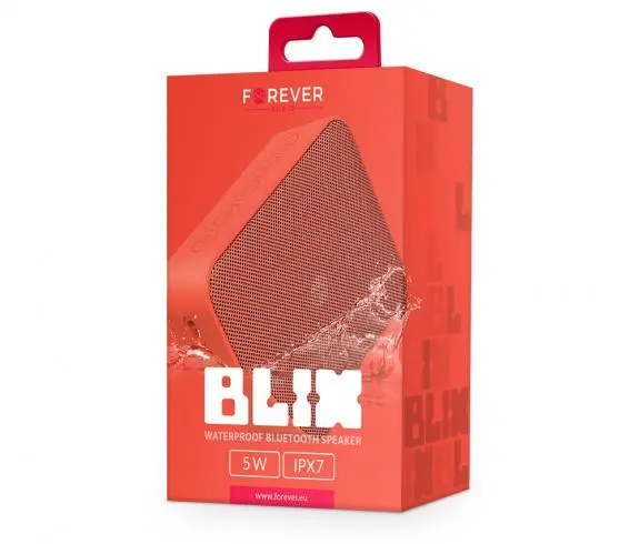 Głośnik Bluetooth Forever Blix 5 BS-800 5W Czerwony