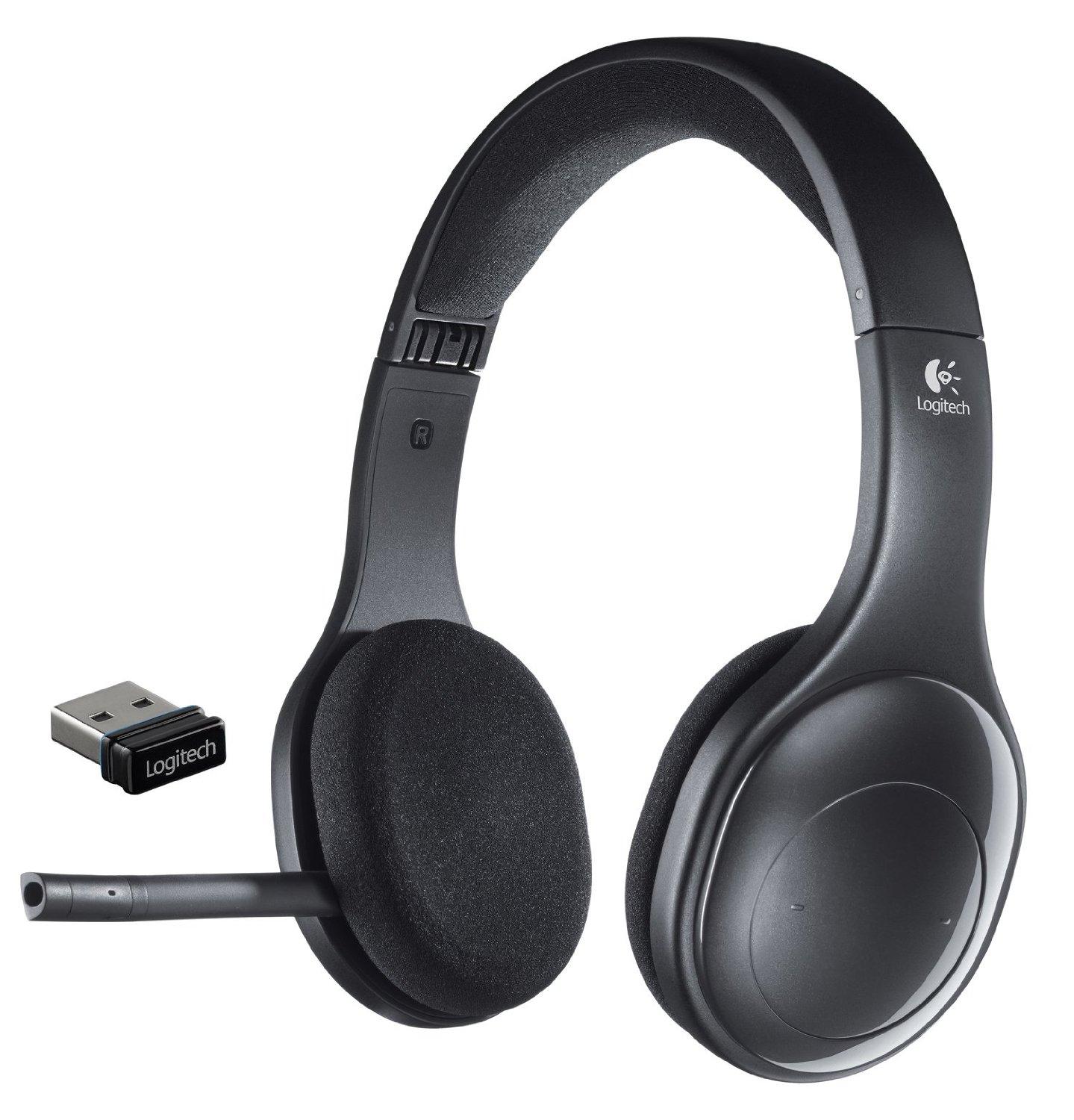 Słuchawki bezprzewodowe z mikrofonem Logitech Wireless Headset H800