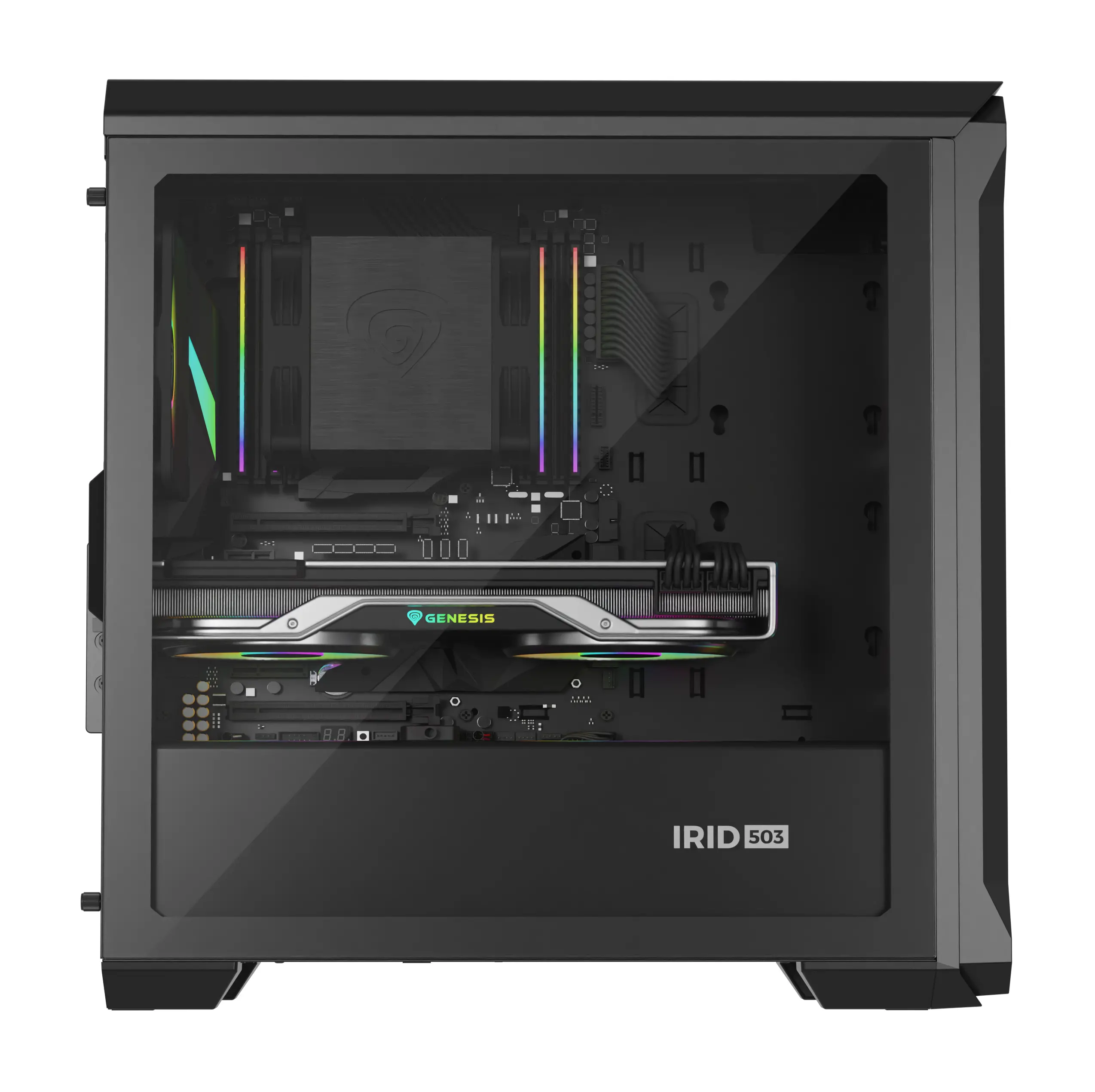 Obudowa Genesis Irid 503 V2 ARGB Czarny