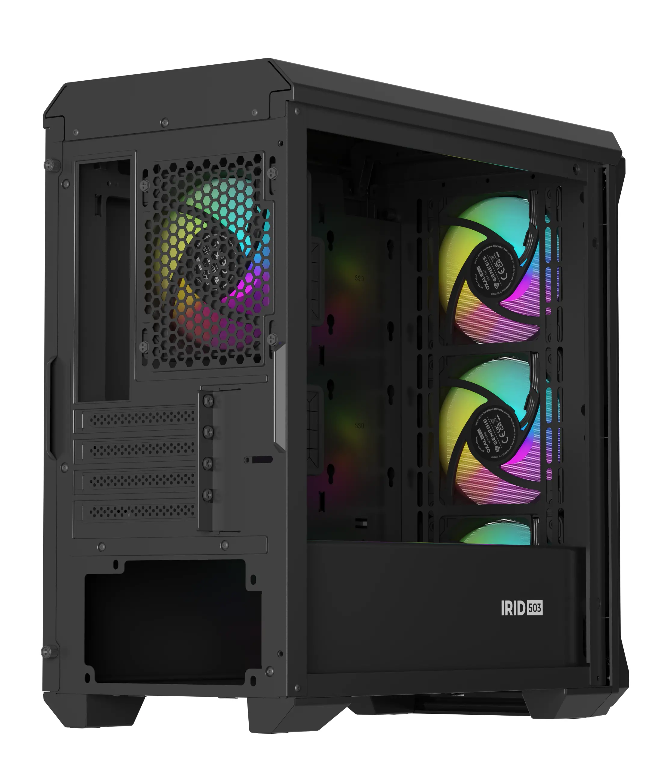 Obudowa Genesis Irid 503 V2 ARGB Czarny