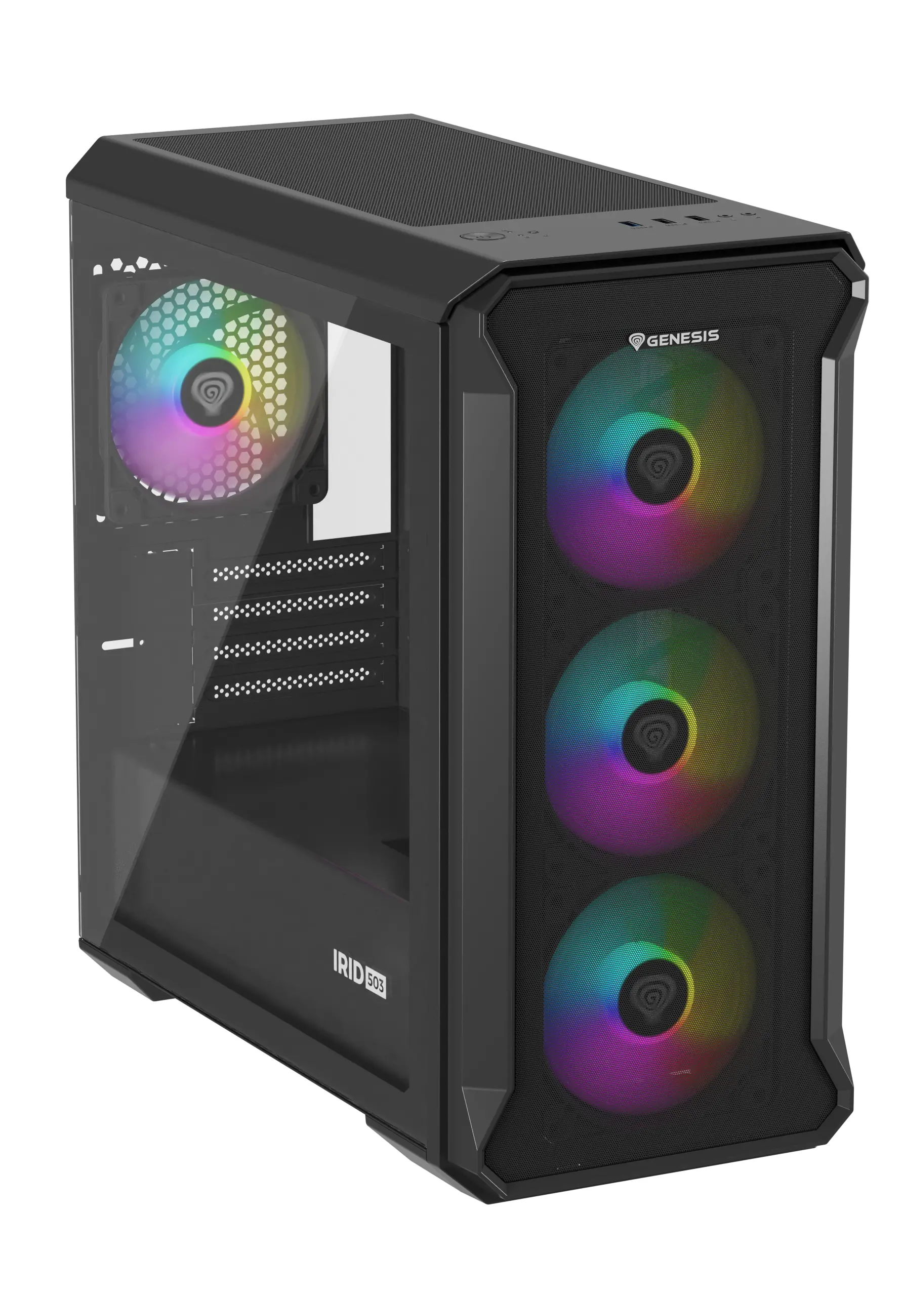 Obudowa Genesis Irid 503 V2 ARGB Czarny