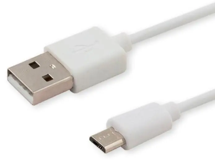 Kabel Savio USB do microUSB 1m Biały