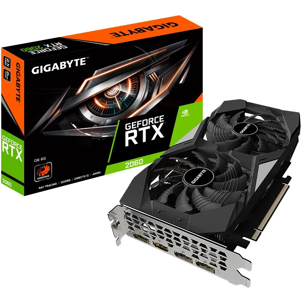 Karta graficzna Gigabyte GeForce RTX 2060 D6 (rev. 2.0) 6GB GDDR6 192bit