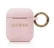 Guess GUACCSILGLLP Silikonowe etui AirPods Różowy