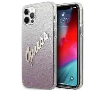 Etui Guess Glitter Gradient Script GUHCP12LPCUGLSPI do iPhone 12 Pro Max