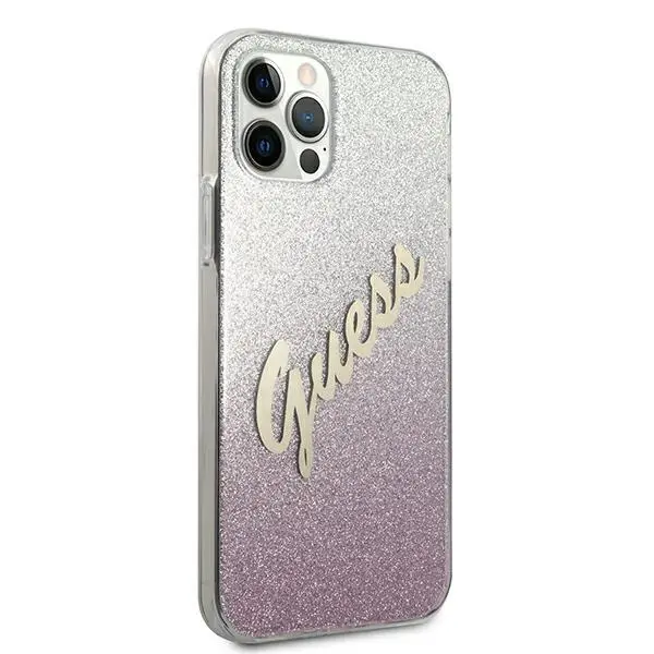 Etui Guess Glitter Gradient Script GUHCP12LPCUGLSPI do iPhone 12 Pro Max