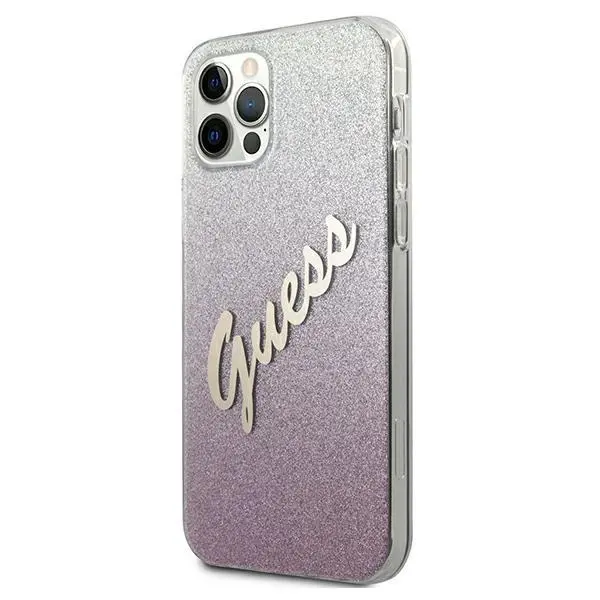 Etui Guess Glitter Gradient Script GUHCP12LPCUGLSPI do iPhone 12 Pro Max