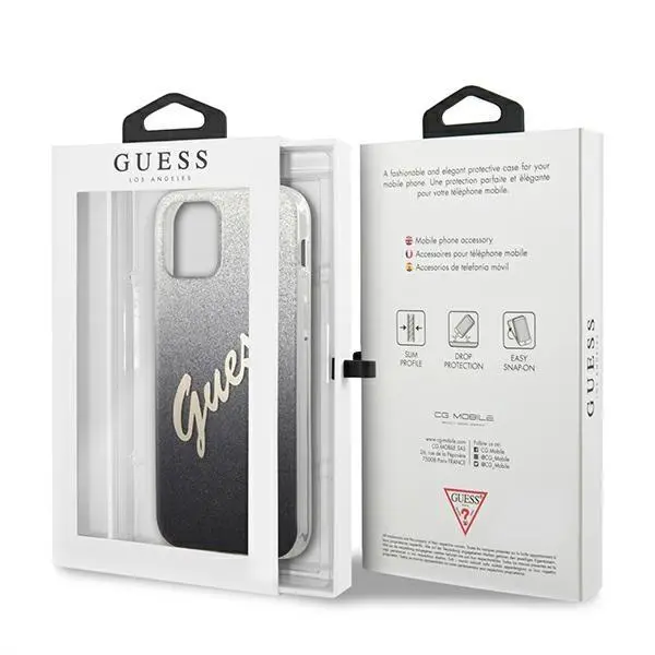 Etui Guess Glitter Gradient Script GUHCP12MPCUGLSBK do iPhone 12/12 Pro