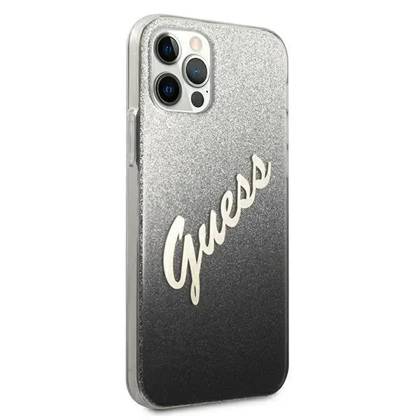 Etui Guess Glitter Gradient Script GUHCP12MPCUGLSBK do iPhone 12/12 Pro