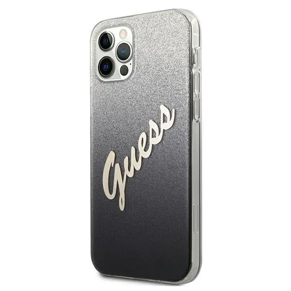 Etui Guess Glitter Gradient Script GUHCP12MPCUGLSBK do iPhone 12/12 Pro