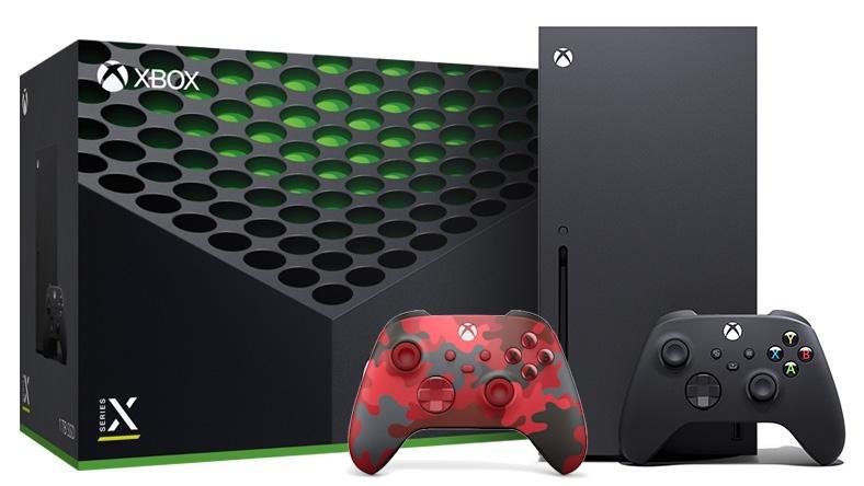Konsola Xbox Series X + dodatkowy pad (czerwony)