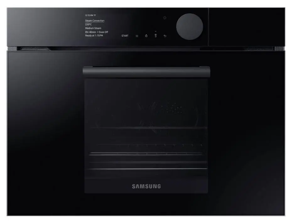 Piekarnik elektryczny parowy Samsung Infinite Line NQ50T8939BK Termoobieg Zdalne sterowanie Czarny