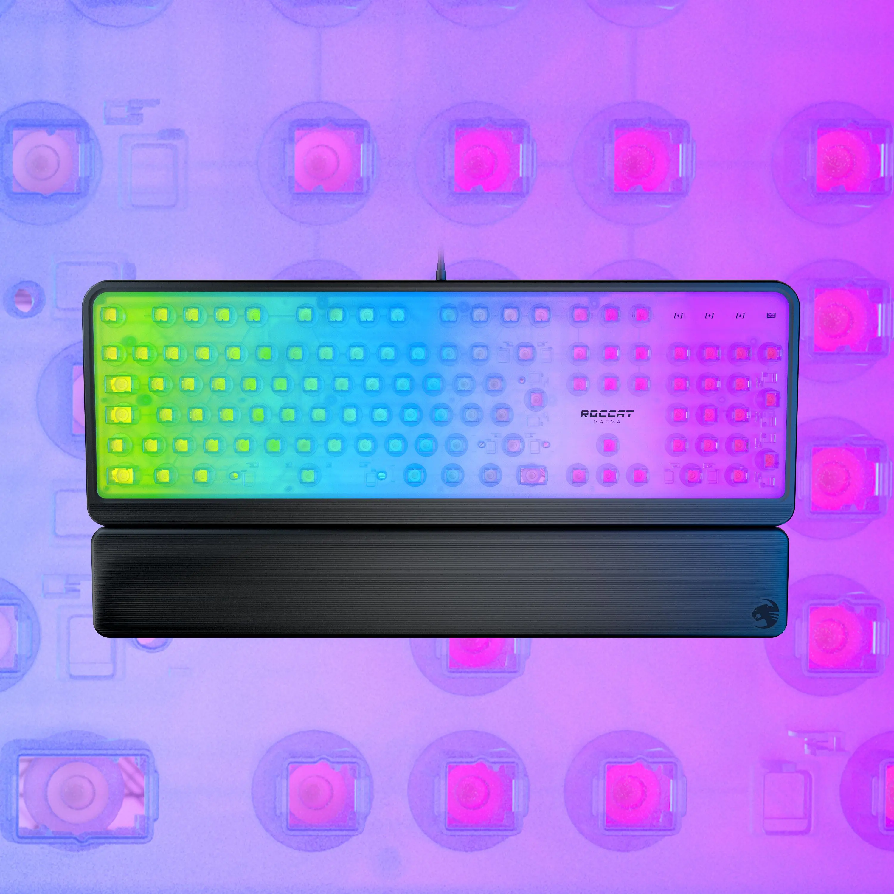 Klawiatura membranowa Roccat Magma AIMO RGB Czarny