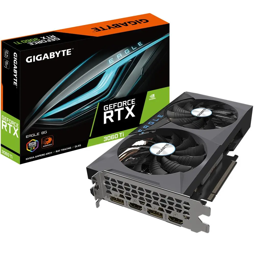 Karta graficzna Gigabyte GeForce RTX 3060 Ti EAGLE (rev. 2.0) 8GB GDDR6 256bit DLSS