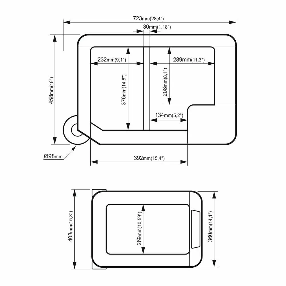Lodówka Yeticool TX50 GREY DualZone 50l