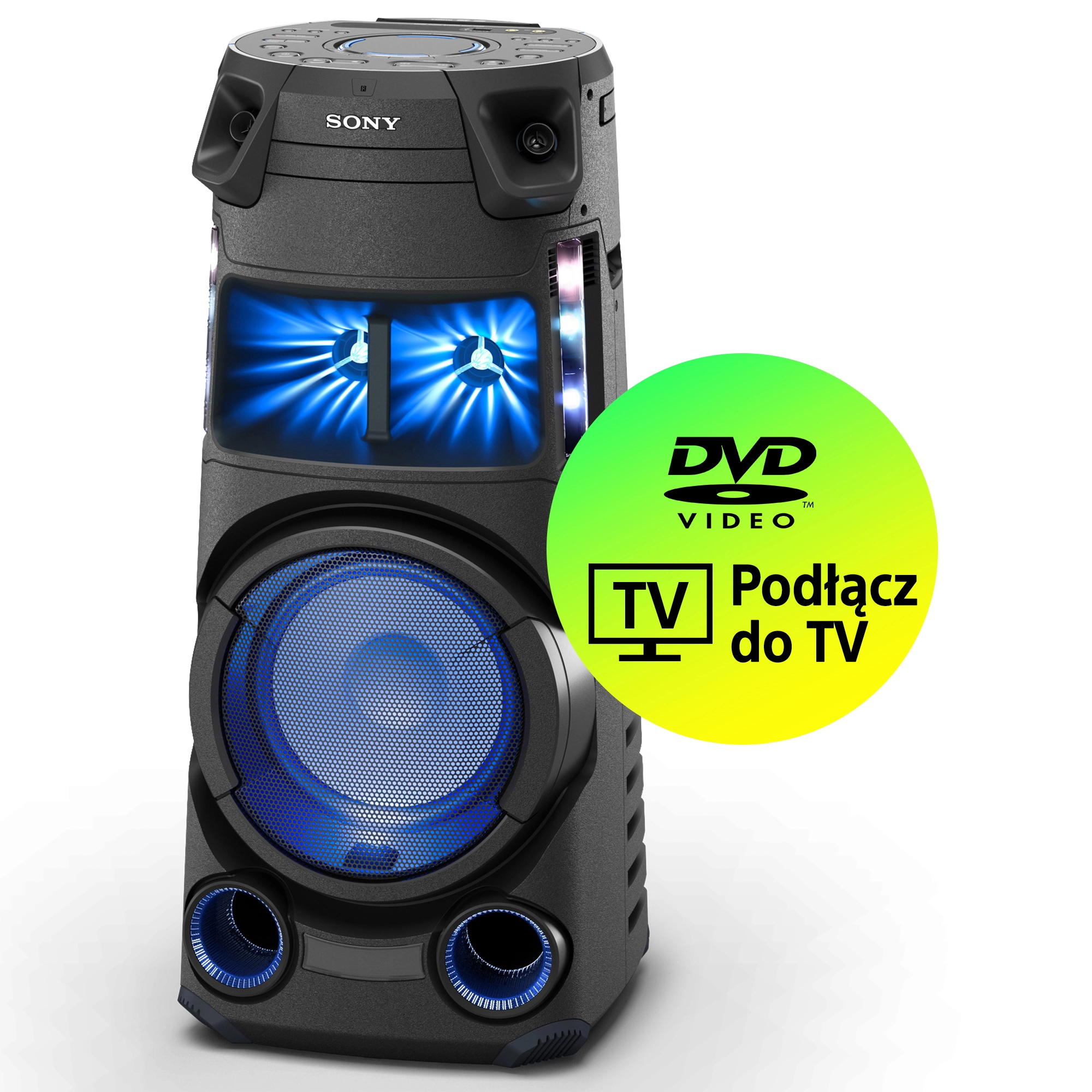 Power Audio Sony MHC-V43D Bluetooth Radio FM/DAB Czarny