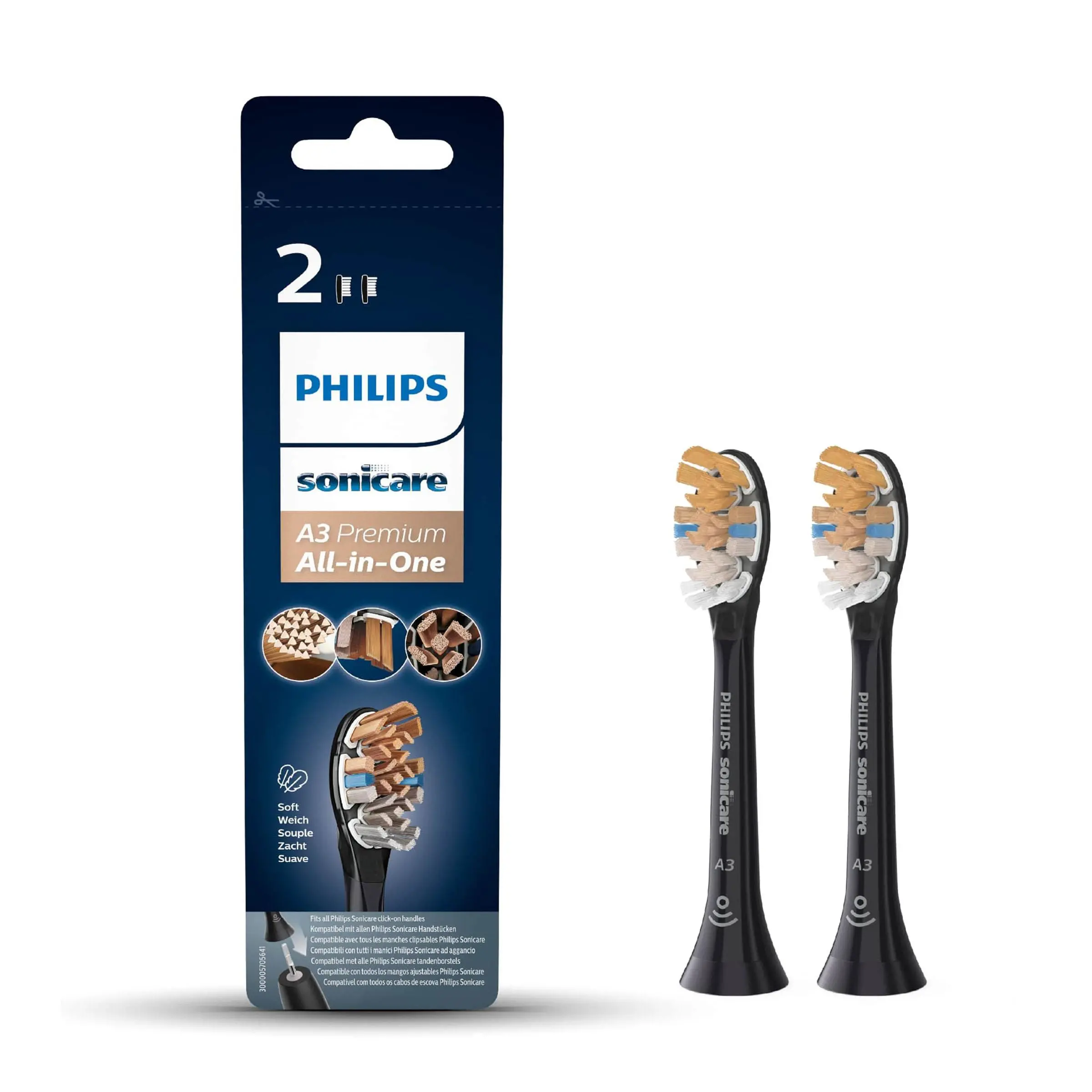 Końcówka do szczoteczki Philips A3 Premium All-in-One HX9092/11 2szt.