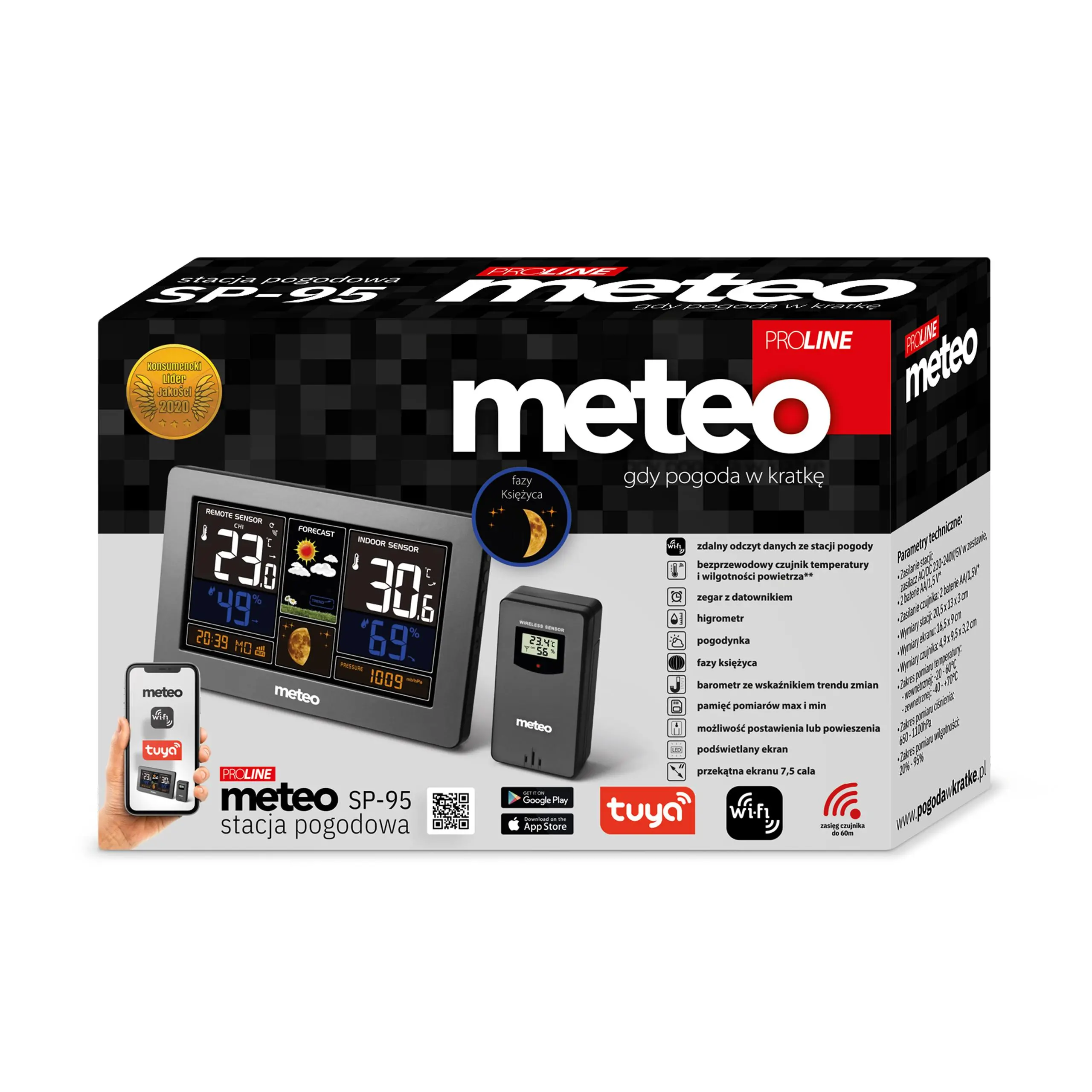 Stacja pogody Meteo SP95 Wi-Fi