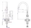 Bateria Quadron 3523500_BLMPVDC1 Ingrid Czarny/Miedziany Stal szlachetna