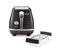 DeLonghi Icona Vintage CTOV 2103.BK Ruszt do bułek Rozmrażanie 900W