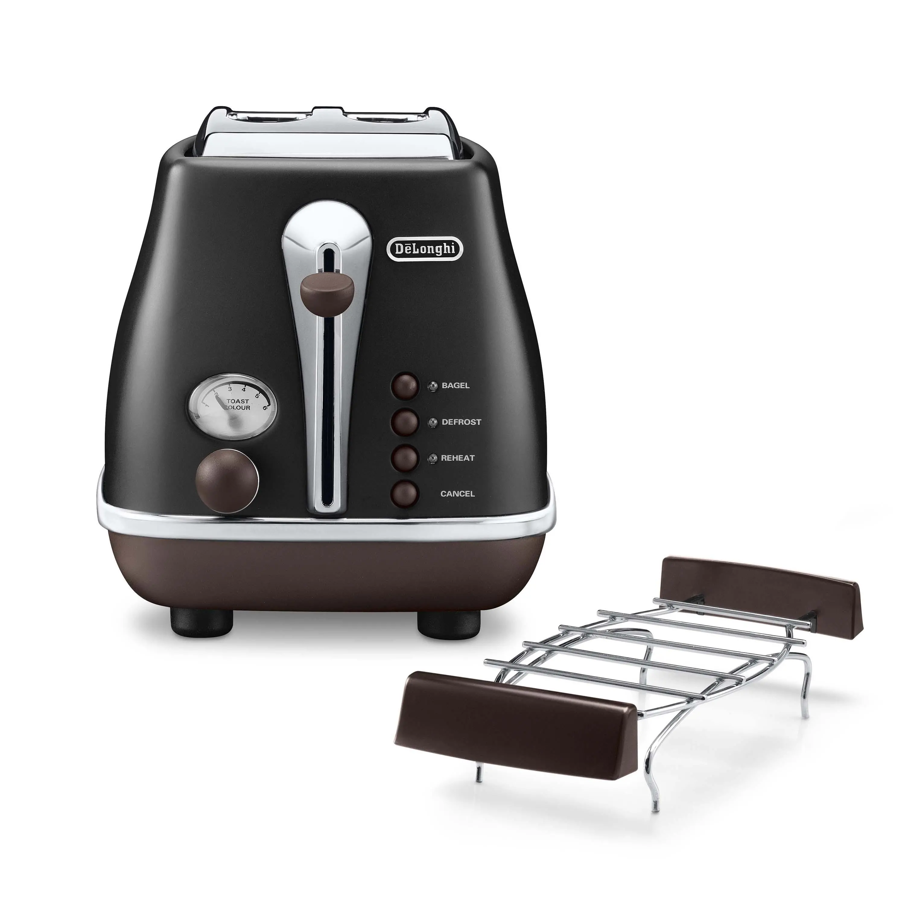 DeLonghi Icona Vintage CTOV 2103.BK Ruszt do bułek Rozmrażanie 900W