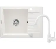 Deante Zorba ZQZAA11A Alabastrowy + bateria Alabastrowy