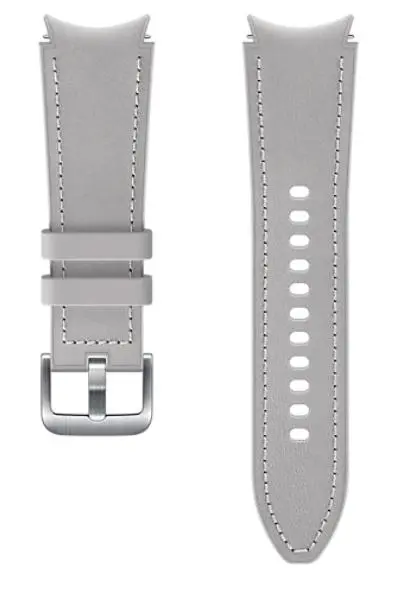 Pasek Samsung Hybrid Leather 20mm S/M Srebrny
