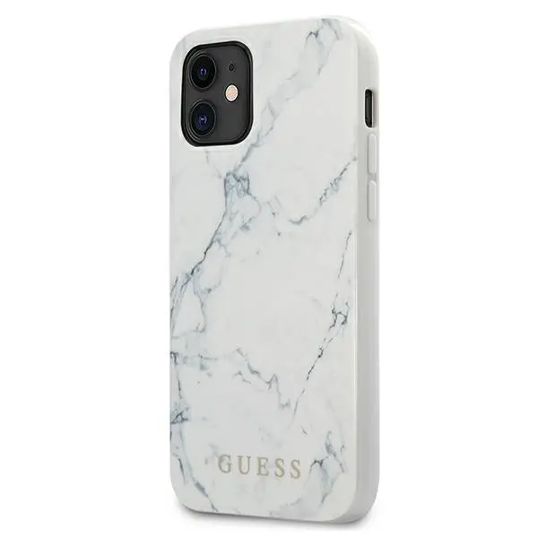 Etui Guess Marble GUHCP12SPCUMAWH do iPhone 12 mini Biały