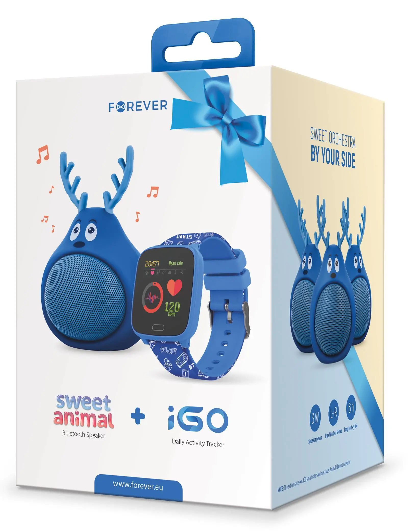 Smartwatch Forever IGO JW-100 + głośniki Frosty ABS-100
