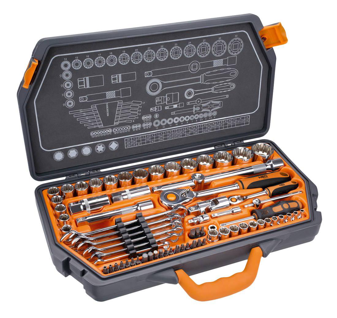 NEO Tools 08-635 1/4", 1/2" 71 szt.