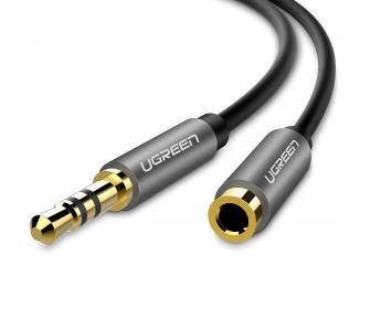 Kabel  audio UGREEN AV118 Przedłużacz audio jack 3,5mm 2m Czarny