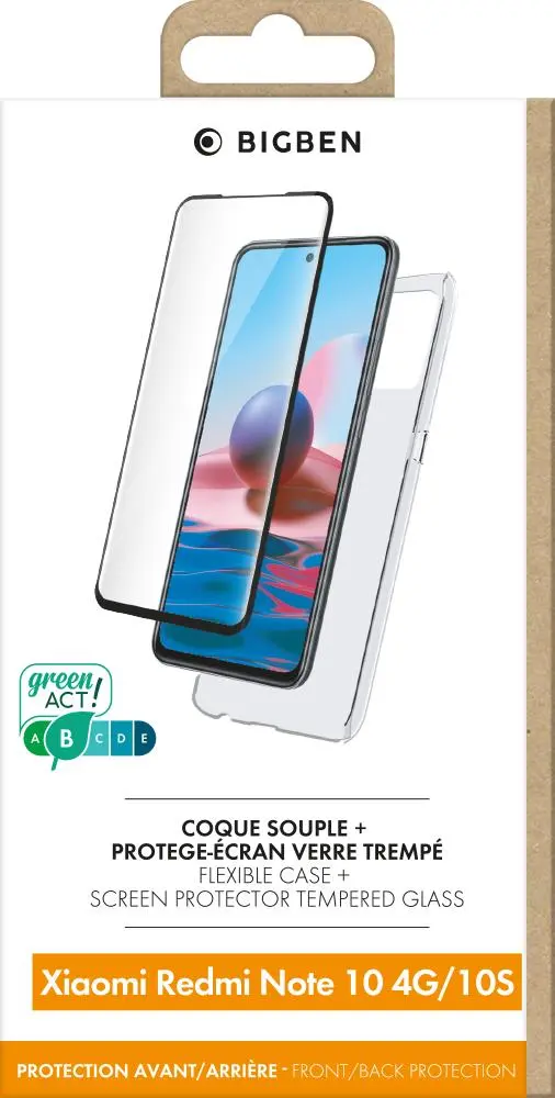 Etui BigBen Case + Glass do Xiaomi Redmi Note 10/10s