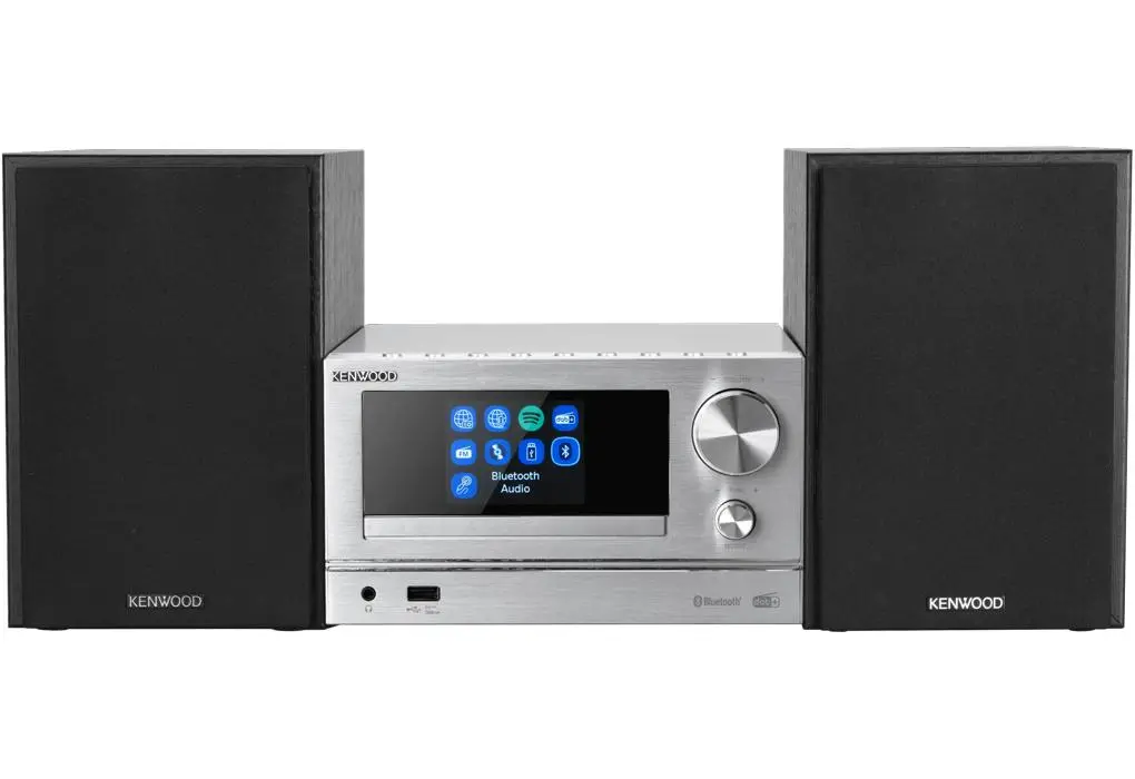 Wieża Kenwood M-7000S-S 60W Wi-Fi Bluetooth Radio FM, DAB+, Internetowe Srebrny