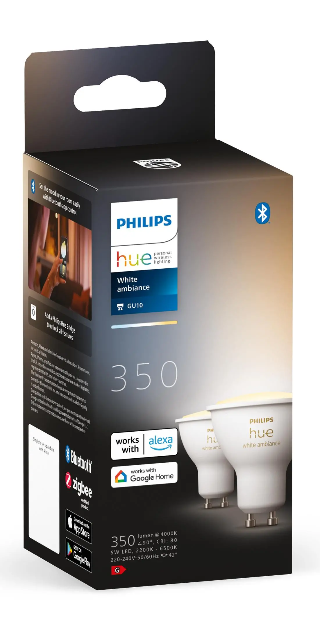 Żarówka LED Philips Hue White Ambiance GU10 2 szt.